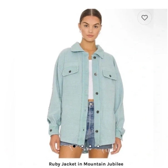 Free People Jackets & Blazers - Free People Ruby Jacket
Mountain Jubilee Light Blue
Relaxed Women's Long Sleeve